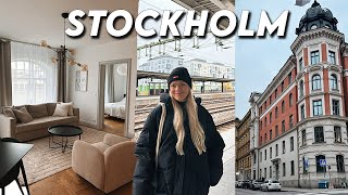 Moving to Stockholm Sweden 🇸🇪 my first impressions apartment tour amp exploring the city [upl. by Llewon]