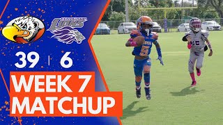 PINELLAS PARK T BIRDS 8U AT FELLOWSHIP LIONS 8U WEEK 7 FLORIDA ELITE FOOTBALL [upl. by Sharma233]