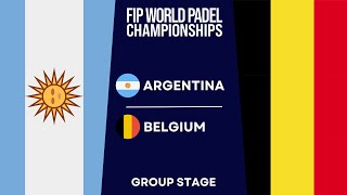 ARGENTINA vs BELGIUM  Day 3  Full Highlights ALL MATCHES  FIP WORLD PADEL CHAMPIONSHIPS 2024 [upl. by Anayhd]