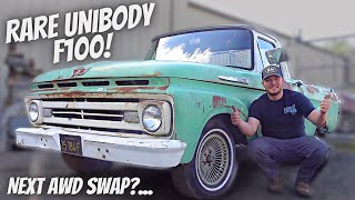 I Bought My DREAM TRUCK 1963 F100 Unibody With INSANE PATINA Next AWD CHASSIS SWAP [upl. by Hiett]