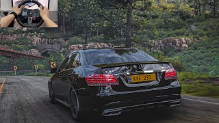 Forza Horizon 5 Mercedes E63 AMG Steering Wheel  Paddle Shifter Gameplay [upl. by Vander]