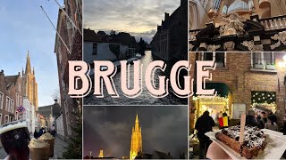 BRUGGE VLOGmasal şehri Avrupa günleriChristmas market Çikolata Müzesicoco story ve hikayelerle [upl. by Sirap]