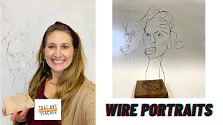 Wire Portrait Tutorial  Wire Sculpting for Beginners [upl. by Tori430]