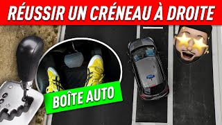 RÉUSSIR UN CRÉNEAU À DROITE  BOÎTE AUTOMATIQUE  PERMIS 2021 🚗💨 [upl. by Gweneth777]