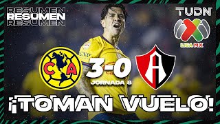 HIGHLIGHTS  América 30 Atlas  Liga Mx AP2024  J8  TUDN [upl. by Anidan]