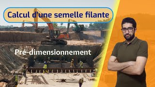 Calcul des semelles filantes 1 [upl. by Essined]