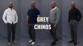 How To Wear Grey Chinos [upl. by Mackler]