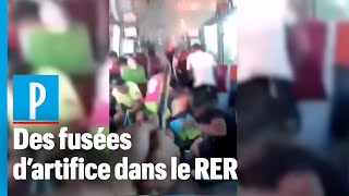 SeineSaintDenis  deux arrestations après des tirs de fusées d’artifice dans le RER [upl. by Llerrahs]