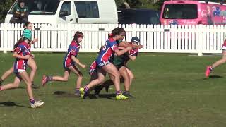 HIGHLIGHTS  U14 Girls Tackle  Gerringong V Stingrays  Rd 14  27072024 [upl. by Theran]