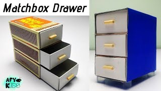 How To Make Mini Drawer From Matchboxes  DIY Matchbox Drawer  Easy Matchbox Crafts [upl. by Adnamor197]