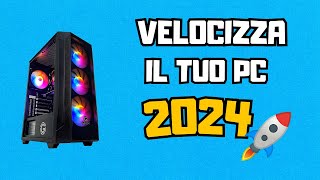 COME VELOCIZZARE il PC e AUMENTARE Gli FPS  TUTORIAL ITA  Windows 1011  2024 [upl. by Ahsykal358]