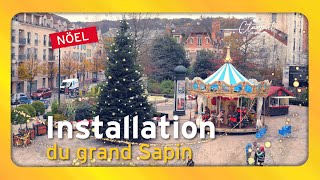 Installation du Sapin de lHôtel de Ville de Clamart 🎄 [upl. by Yragerg528]