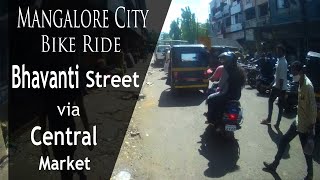 Bhavanti street via central market  Mangalore Mangaluru City Tour  post corona lockdown  vlog [upl. by Mara]