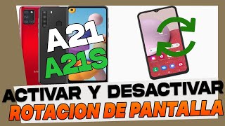 Como Activar y Desactivar la Rotacion de Pantalla en Samsung Galaxy A21 y A21S [upl. by Nylrac]