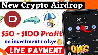 👻50  100 Profit Free😍😍  Dtravel 150M TRVL Token Airdrop 5M USD  New Crypto Loot 💸💸 [upl. by Ahsimaj]