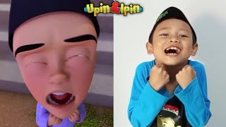 Fizi gembira menyambut Hari Raya  Kompilasi tiru aksi Upin Ipin [upl. by Boynton225]