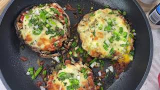 My version of stuffed mushrooms Portabella Mushrooms [upl. by Llehsar]