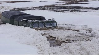 по бездорожью севера РОCСИИ на вездеходе ВИТЯЗЬ легендарный советский вездеход [upl. by Rudd105]