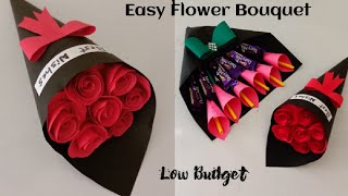 Make Flower Bouquet For Loved Ones  Chocolate Bouquet  Diy Gift valentines day bouquet [upl. by Lashondra]