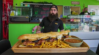 THIS MASSIVE SANDWICH CHALLENGE HAS NEVER BEEN BEATEN  BeardMeatsFood [upl. by Noteloc]