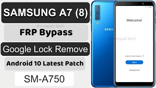 Samsung A7 2018 android 10 frp bypass 2022 । Samsung A7 2018 Google Account Bypass With PC  A7 frp [upl. by Chandra754]