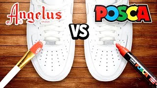 Angelus Paint vs Posca Markers  Which One Is BETTER To CUSTOMIZE SHOES [upl. by Liryc501]