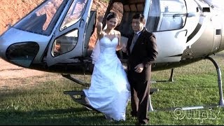 Casamento no Campo Chegada de Helicoptero [upl. by Maris]