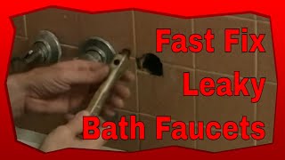 How To Fix Leaky Bathtub Faucets [upl. by Riordan]