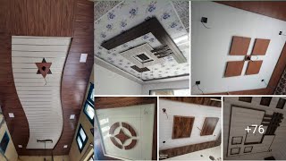 pvc wall panels bedroom designs 2024  false ceiling design for living room with one fan [upl. by Akerahs307]