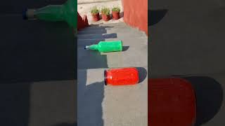 Red Vs Green Breaking glass bottles Crushing Crunchy amp Soft things shorts asmrsounds satisfying [upl. by Aneeuqahs543]