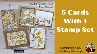 Want To See 5 Ways You Can Start Handmade Cards For Sending Smiles  Heidi Collins [upl. by Rundgren]