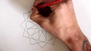 How to draw geometric design  full tutorial [upl. by Atteuqram]