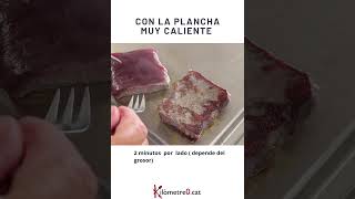 Atún rojo a la plancha con ajo y perejil Como hacer atún a la plancha [upl. by Deidre]