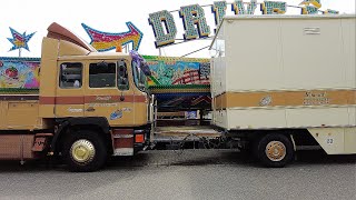 Cranger Kirmes AufbauGrößtes Volksfest in NRW 1 [upl. by Latimore519]