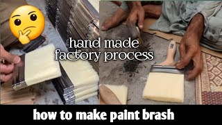 how to made paint brash  hand made  brush making progress [upl. by Nodnahs]