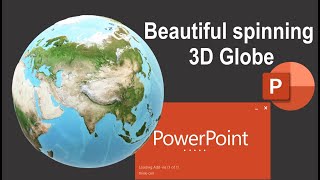 Beautiful spinning Globe in PowerPoint  Spinning globe animation in MS PowerPoint [upl. by Udale]