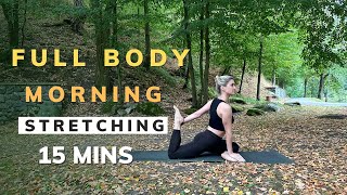 DAILY FULL BODY STRETCHING  15 MIN [upl. by Devaj]