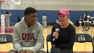 Oneonone with Nasir Anderson from USAB minicamp [upl. by Ahiel906]