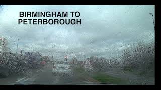 Birmingham to Peterborough by CAR April 2023 [upl. by Nairehs527]