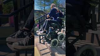 Stair climb solo accessible boston wheelchair [upl. by Aneeb]