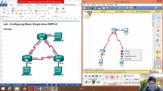 5119 Lab  Configuring Basic SingleArea OSPFv2 [upl. by Sheehan]