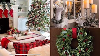 TENDENCIAS Y COLORES PARA NAVIDAD 2024 coroñas y guirnaldas navideñas glam decor tradicional 🌸🎄 [upl. by Enneiluj]