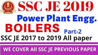 BOILER  BOILER SSC JE QUESTION  POWER PLANT  SSC JE 2019  part 2 [upl. by Herahab]