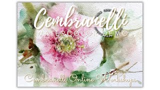 Hellebore Watercolor Demonstration [upl. by Hurty]