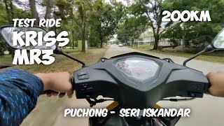 Test Ride Modenas Kriss MR3 2019 Dari Puchong Ke Seri Iskandar Perak [upl. by Barimah]