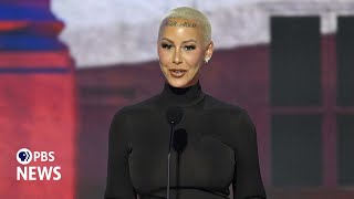 WATCH Amber Rose speaks at 2024 Republican National Convention  2024 RNC Night 1 [upl. by Phillida]