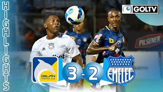 Delfín SC 3  2 Emelec  GOLES  Liga Pro Ecuador [upl. by Harmaning]