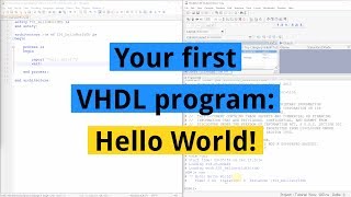 How to create your first VHDL program Hello World [upl. by Barlow834]