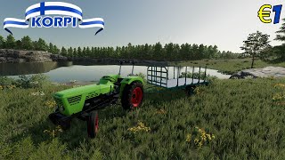 GEEN LAND GEEN GELD NIKS Farming SImulator 22 Korpi 1 [upl. by Oos]