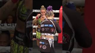 Awesome Womens Fight BKFC 2 Bec Rawlings vs Britain Hart round 1 shortsvideo [upl. by Gensmer]